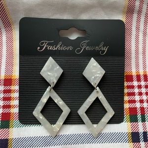 Diamond Shaped Earrings.